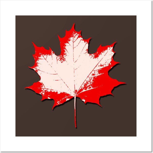 Maple Leaf Stamp light Wall Art by Valkyrie's Designs